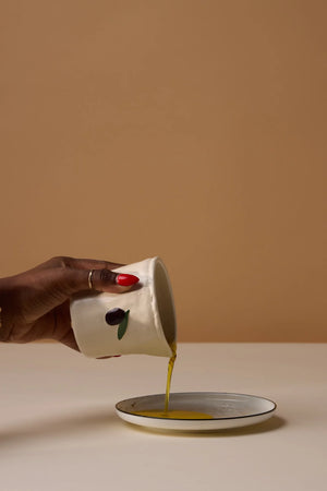 Bougie avec pot réutilisable pour tasse ou bec verseur de lait