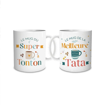 Coffret duo Mug Tonton + Tata Paillettes