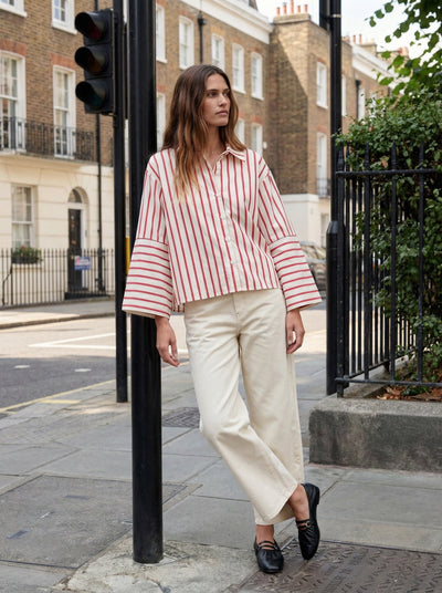 Chemise rayures courtes Léna