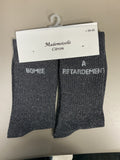 Chaussettes mots lurex BOMBE À RETARDEMENT