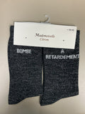 Chaussettes mots lurex BOMBE À RETARDEMENT