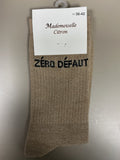 Chaussettes lurex mots ZÉRO DÉFAUT