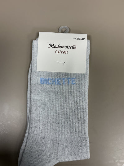 Chaussettes lurex mots BICHETTE