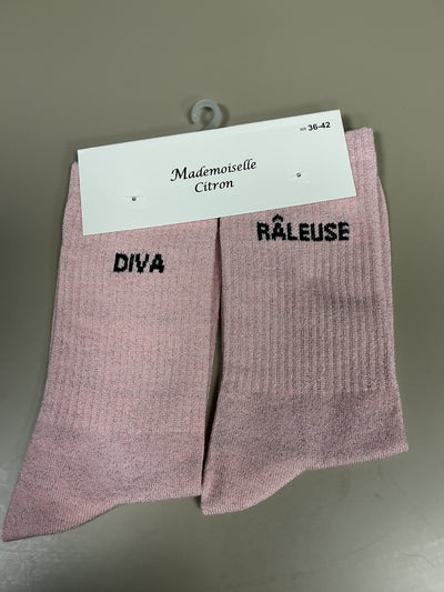 Chaussettes lurex mot DIVA RÂLEUSE