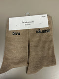 Chaussettes lurex mot DIVA RÂLEUSE