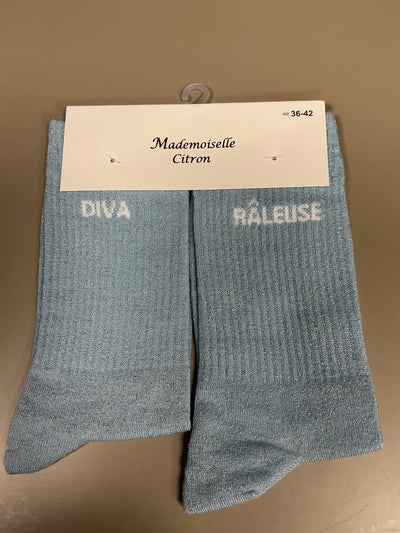 Chaussettes lurex mot DIVA RÂLEUSE