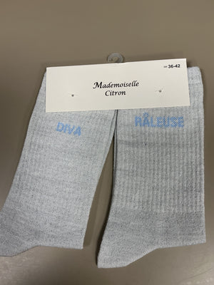 Chaussettes lurex mot DIVA RÂLEUSE