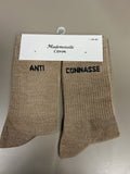 Chaussettes lurex mot ANTI CONASSE