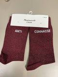 Chaussettes lurex mot ANTI CONASSE