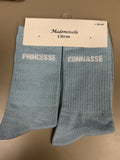 Chaussettes lurex mots PRINCESSE CONNASSE