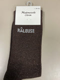 Chaussettes lurex mot RÂLEUSE