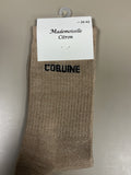Chaussettes lurex mot COQUINE