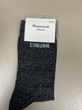 Chaussettes lurex mot COQUINE