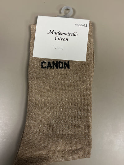 Chaussettes lurex mot CANON