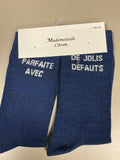 Chaussettes lurex mot PARFAITE AVEC DE JOLIES DÉFAUTS