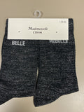 Chaussettes lurex mot BELLE REBELLE