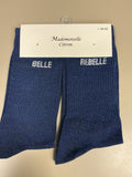 Chaussettes lurex mot BELLE REBELLE