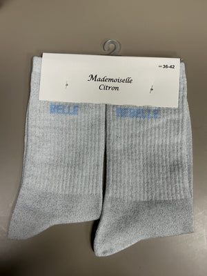 Chaussettes lurex mot BELLE REBELLE