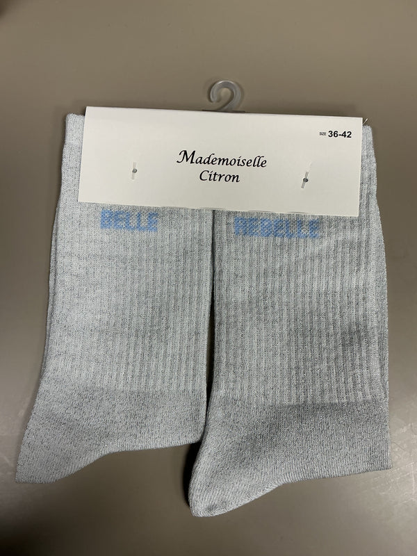 Chaussettes lurex mot BELLE REBELLE