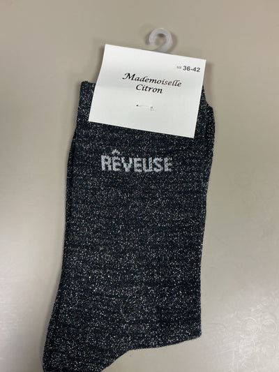 Chaussettes lurex mot REVEUSE