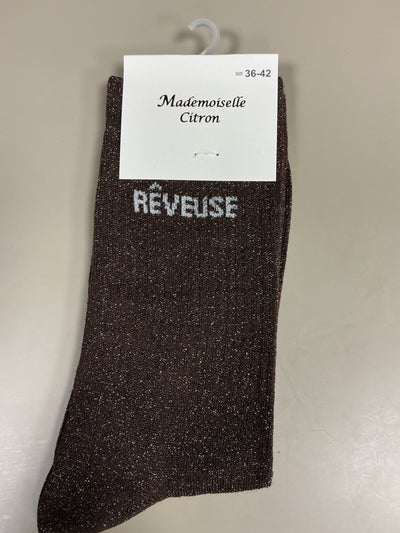 Chaussettes lurex mot REVEUSE