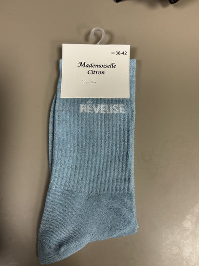 Chaussettes lurex mot REVEUSE