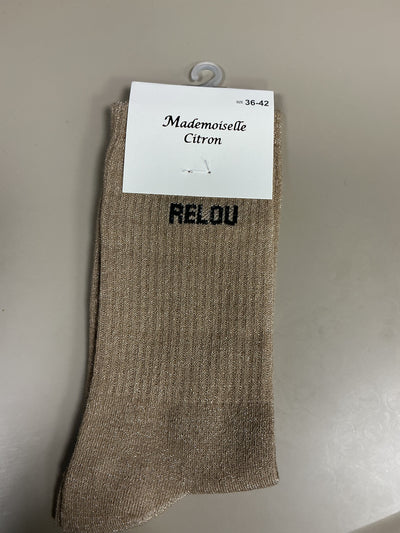 Chaussettes lurex mot RELOU