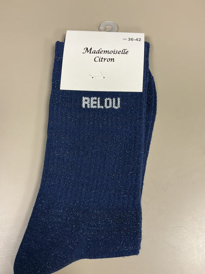 Chaussettes lurex mot RELOU