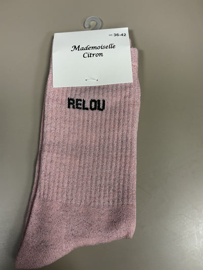 Chaussettes lurex mot RELOU