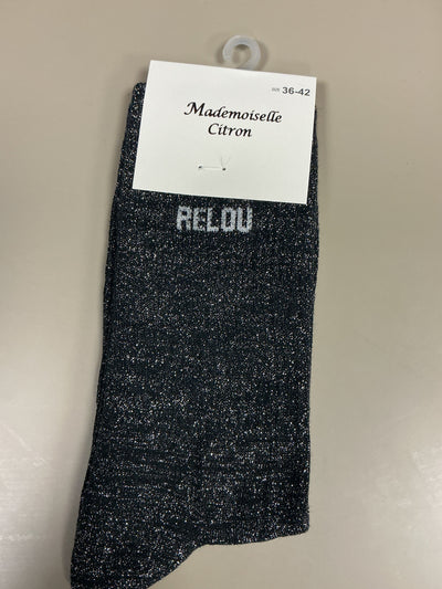 Chaussettes lurex mot RELOU