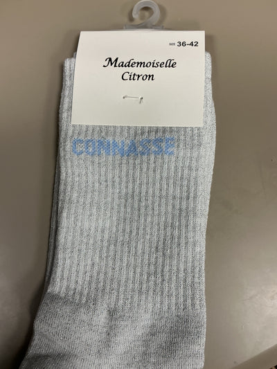 Chaussettes lurex mot CONNASSE