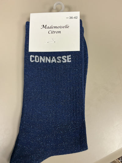 Chaussettes lurex mot CONNASSE