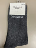 Chaussettes lurex mot CONNASSE