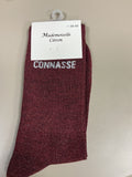 Chaussettes lurex mot CONNASSE