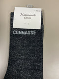 Chaussettes lurex mot CONNASSE