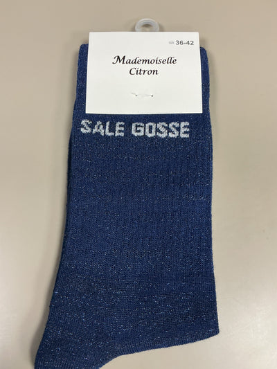 Chaussettes lurex mot SALE GOSSE