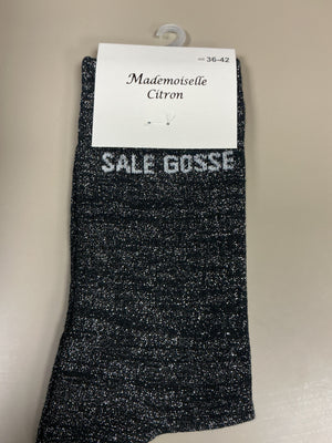 Chaussettes lurex mot SALE GOSSE