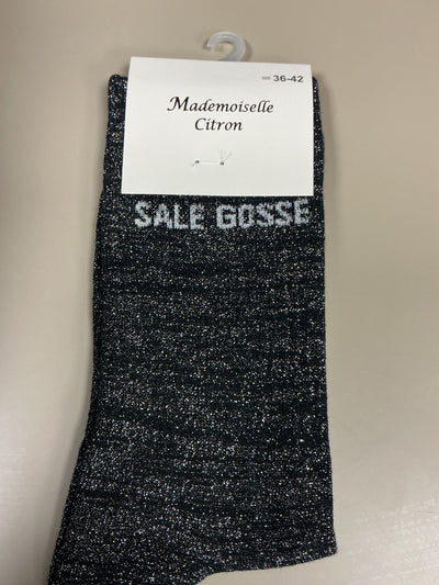 Chaussettes lurex mot SALE GOSSE