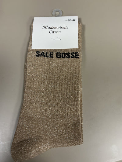 Chaussettes lurex mot SALE GOSSE