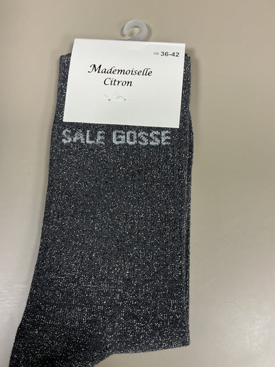 Chaussettes lurex mot SALE GOSSE