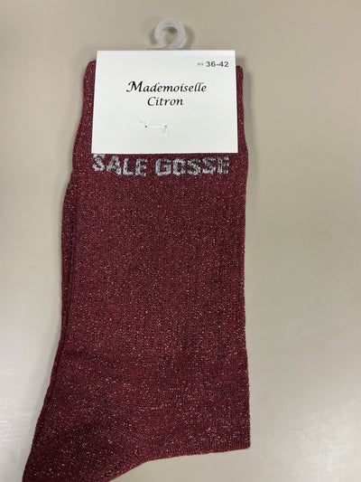 Chaussettes lurex mot SALE GOSSE