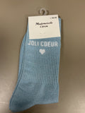 Chaussettes lurex mots JOLIE CŒUR