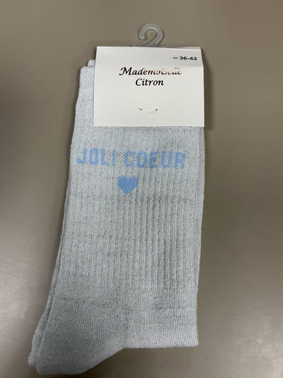 Chaussettes lurex mots JOLIE CŒUR