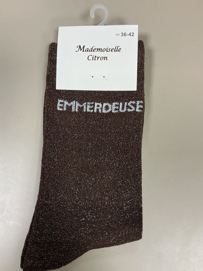 Chaussettes mot EMMERDEUSE