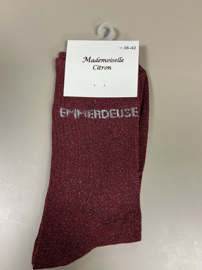 Chaussettes mot EMMERDEUSE