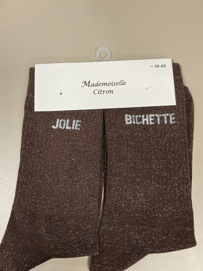 Chaussettes mots JOLIE BICHETTE