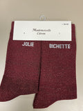 Chaussettes mots JOLIE BICHETTE