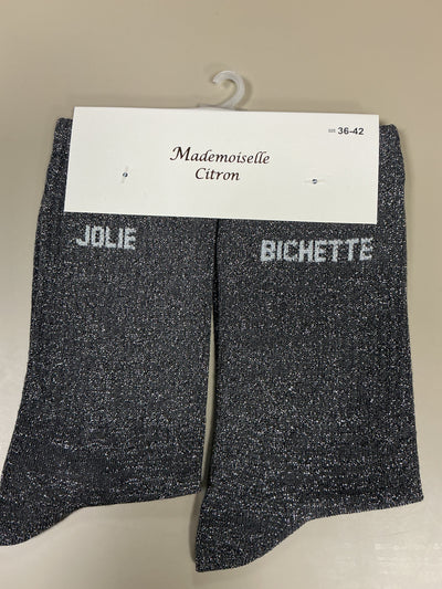 Chaussettes mots JOLIE BICHETTE