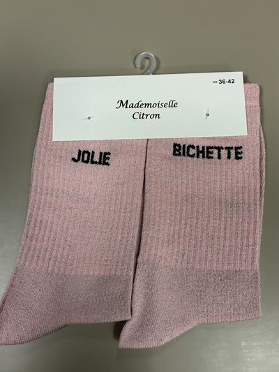 Chaussettes mots JOLIE BICHETTE