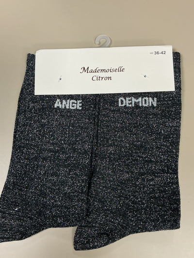 Chaussettes mots ANGE DÉMON